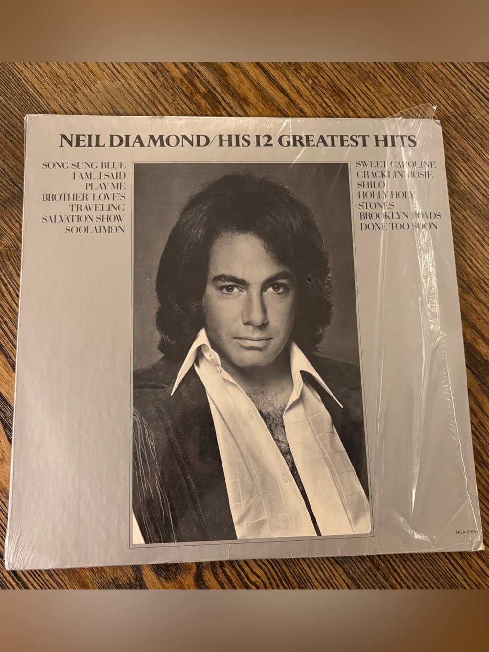 Neil Diamond - His 12 Greatest Hits (Vinyl LP) - White, Black